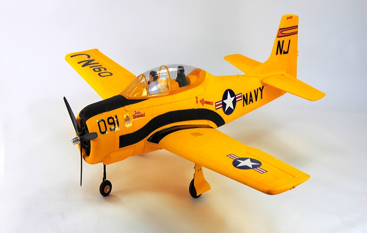 Dynam T-28 Trojan 1270mm Yellow PNP